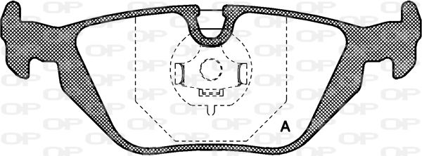 OPEN PARTS Piduriklotsi komplekt,ketaspidur BPA0265.30